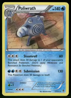 Poliwrath Holo 17/111 XY - Furious Fists Pokemon - Image 1