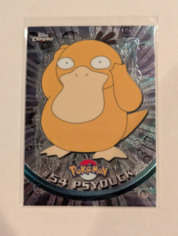 #54 Psyduck Pokemon Topps Chrome Card - Image 1