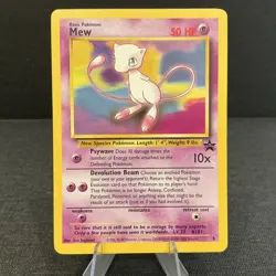 Mew 8 WOTC Black Star Promo Vintage Pokemon TCG Card - Image 1