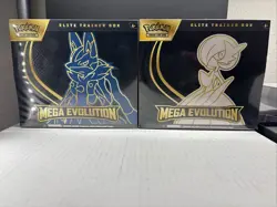 Pokemon Mega Evolution ETB Elite Trainer Box Set of 2 Sealed Lucario & Gardevoir - Image 1