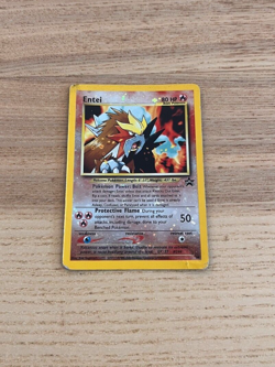Pokemon TCG - Vintage WOTC - Entei 34 - Black Star Promo - Reverse Holo - MP/HP - Image 1