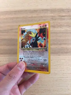 Pokemon TCG - Vintage WOTC - Entei 34 - Black Star Promo - Reverse Holo - MP/HP - Image 2