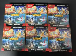 Pokemon Scarlet Violet Surging Sparks Booster Bundle Sealed Lot Of 6 (36 Packs) - Image 1