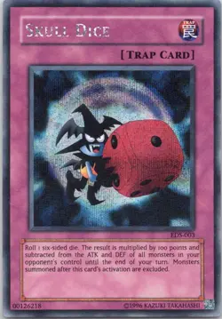 1996 TCG Unlimited Skull Dice HOLO RARE #EDS-003 PROMO - Image 1