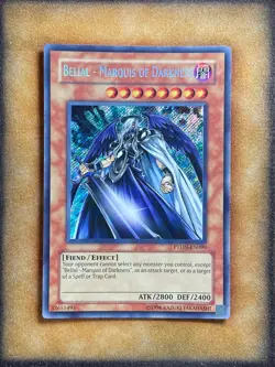 Yugioh Belial - Marquis of Darkness PTDN-EN099 Secret Rare NM - Image 1