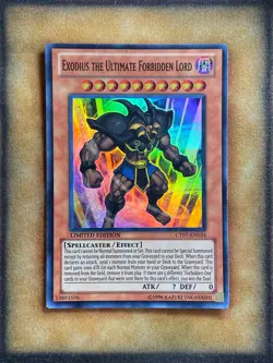 Yugioh Exodius the Ultimate Forbidden Lord CT07-EN024 Super Rare LP - Image 1