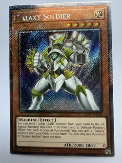 Galaxy Soldier RA04-EN219 1st Edition Platinum Secret Rare Yugioh - Image 1