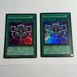 2x Monster Reincarnation RDS-EN045 Super Rare 1st Edition Yugioh - Image 1
