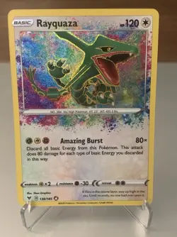 Pokemon Card TCG - Rayquaza 138/185 Amazing Rare Vivid Voltage Near Mint NM - Image 1