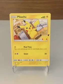 Pokemon Card: Pikachu 25/25 Non Holo NM McDonalds 25th Anniversary Promo 2021 - Image 1