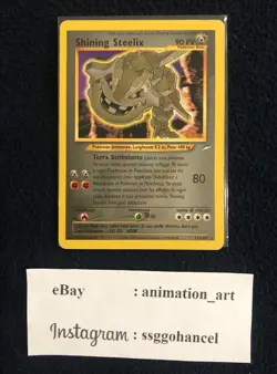 Shining Steelix 2002 Neo Destiny 112/105 Holo Pokemon Card ITALIAN - Image 1
