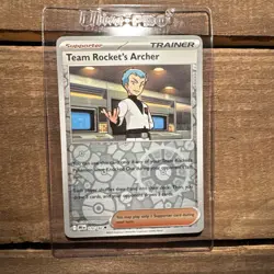 170/182 TEAM ROCKET'S ARCHER REVERSE HOLO DESTINED RIVALS POKEMON CARD - Image 1