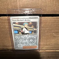 170/182 TEAM ROCKET'S ARCHER REVERSE HOLO DESTINED RIVALS POKEMON CARD - Image 4