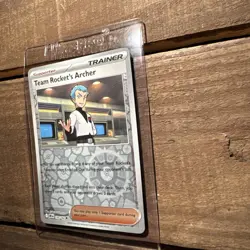 170/182 TEAM ROCKET'S ARCHER REVERSE HOLO DESTINED RIVALS POKEMON CARD - Image 5