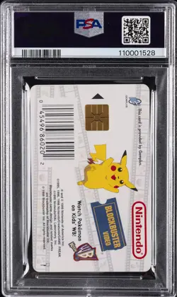 1999 GEMPLUS NINTENDO POKEMON SNAP SMART CARDS BLOCKBUSTER VIDEO BULBASAUR PSA 9 - Image 2