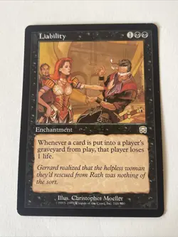 Magic The Gathering MTG Liability 144/350 Enchantment Card LP - Image 1