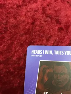 BO JACKSON BATTLE ARENA CARD ~ "HEADS I WIN, TAILS YOU LOSE ~ 1 COST ~ #PL=37 - Image 3