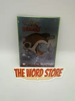 ?? RARE 2000 Blastoise 3/8 Pokemon Card Danone Stadium Shiny Foil ? - Image 1