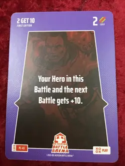 BO JACKSON BATTLE ARENA CARD ~ "2 GET 10 ~ 2 COST ~ #PL-45 - Image 1