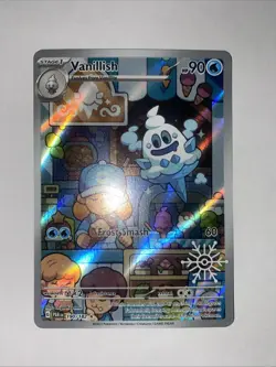 Pokemon TCG Vanillish Paradox Rift 190/182 Holo Illustration Rare Card Stamped - Image 1