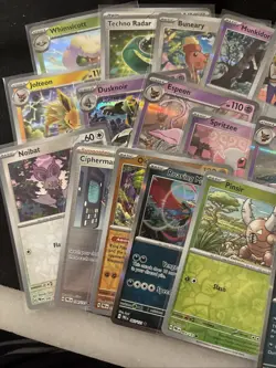 2025 Prismatic Evolutions 50 Card Reverse Holo & Holo Lot - Umbreon, Espeon, etc - Image 3