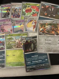 2025 Prismatic Evolutions 50 Card Reverse Holo & Holo Lot - Umbreon, Espeon, etc - Image 4