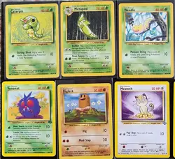 Pokemon Vintage Lot Base Jungle Fossil Rare 1999 50 Cards No Duplicates WOTC - Image 2