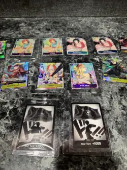 One Piece Tcg Lot X16 Cards Many Illustration Box Promos Near Mint - Image 2