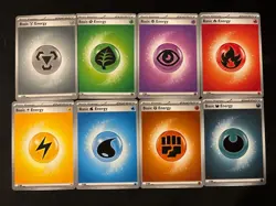 Pokemon TCG Basic Energy Lot - 80 Cards(10 of Each) - Image 1