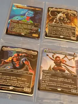 LOT of 4 Cards Marvel Legends MtG Magic the Gathering Spider-Man Promo Exclusive - Image 2