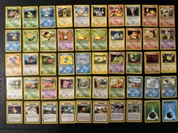 Neo Genesis 49/111 Card Vintage WOTC Pokemon Card Lot (Mostly MP, One Duplicate) - Image 1