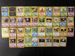 Neo Discovery 38/75 Card Vintage WOTC Pokemon Card Lot (Mostly MP No Duplicates) - Image 1