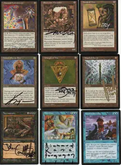 164-Card NEAR-COMPLETE M:tG VISIONS Set - 47 RARES! - 95 SIGNED by 37 Artists! - Image 1