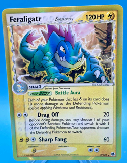 Feraligatr 2/101 EX Dragon Frontiers 2006 Holo Rare Pokemon Card TCG - Image 1