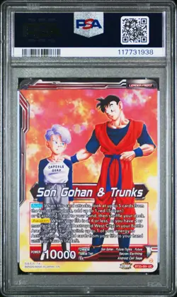 2023 Dragon Ball Card Game SS Son Gohan Trunks Holo #BT23-001 PSA 10 Gem Mint - Image 2