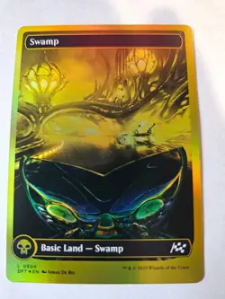 MTG Swamp Full Art First Place Finish FOIL - Aetherdrift 509 - Image 1