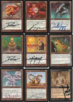 NEAR-COMPLETE MTG M:tG MIRAGE Set - 98 RARES! - 193 SIGNED by 43 Artists! - Image 1