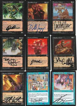NEAR-COMPLETE MTG M:tG MIRAGE Set - 98 RARES! - 193 SIGNED by 43 Artists! - Image 2