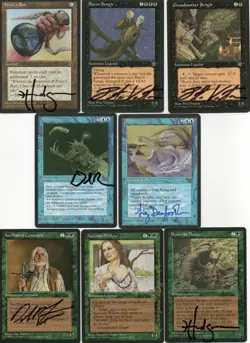 NEAR-COMPLETE M:tG MTG HOMELANDS Set with 73 SIGNED by 18 Different Artists! - Image 1