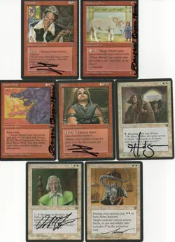 NEAR-COMPLETE M:tG MTG HOMELANDS Set with 73 SIGNED by 18 Different Artists! - Image 2
