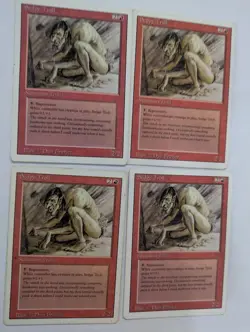 4 Sedge Troll Revised MTG Exc Free shipping with tracking - Image 1