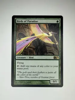 Birds of Paradise M11 LP (Edges Wear) Magic The Gathering Core Set 2011 - Image 1