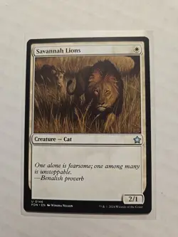 Savannah Lions - Foundations - LP - Uncommon - Creature - MTG Magic - Image 1