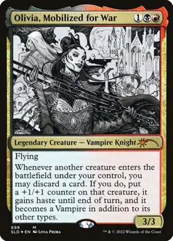 Olivia, Mobilized for War (#699) - Foil Secret Lair NM MTG - Image 1