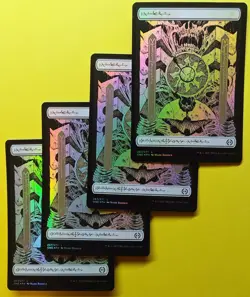 4x Every Land (Phyrexian Text) - Full Art Foil - MTG Phyrexia: All Will Be One - Image 2