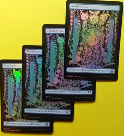 4x Every Land (Phyrexian Text) - Full Art Foil - MTG Phyrexia: All Will Be One - Image 5