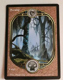 Swamp (UGL) Unglued Regular LP Lightly Played MTG - Image 1