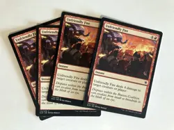 Unfriendly Fire (4) Ixalan NM MTG Magic the Gathering - Image 1
