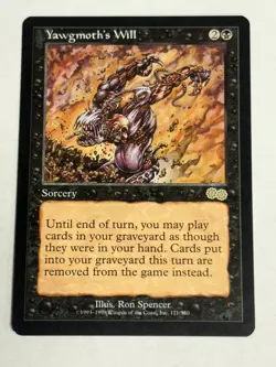 MTG Magic the Gathering Yawgmoth's Will Urza's Saga NM - Image 2