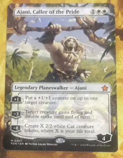 1x Ajani, Caller of the Pride - BORDERLESS (NM/M) - Image 1
